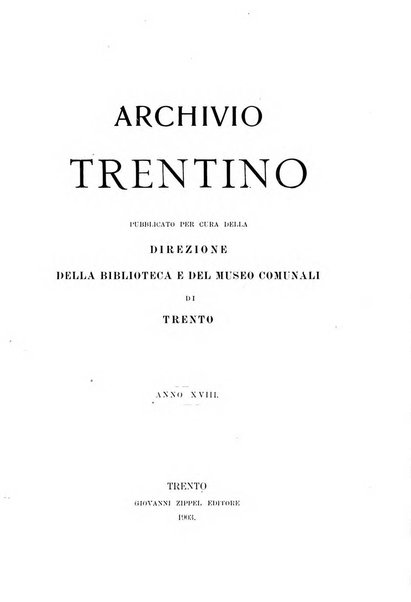 Archivio trentino rivista trimestrale