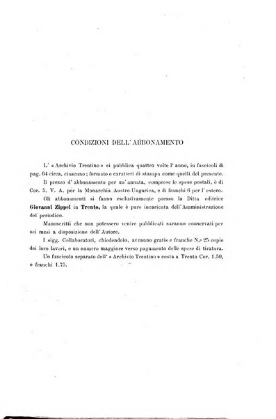 Archivio trentino rivista trimestrale