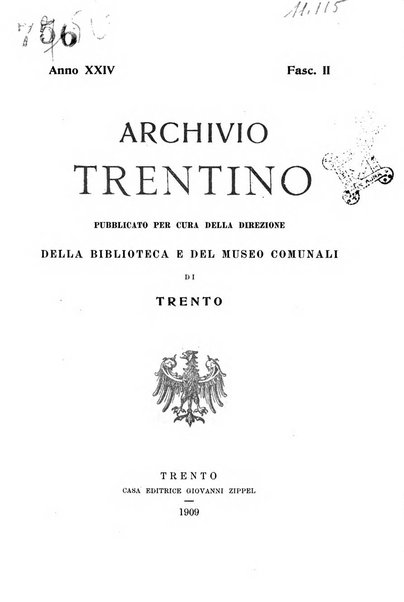 Archivio trentino rivista trimestrale