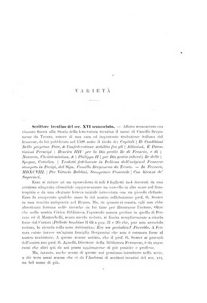 Archivio trentino rivista trimestrale