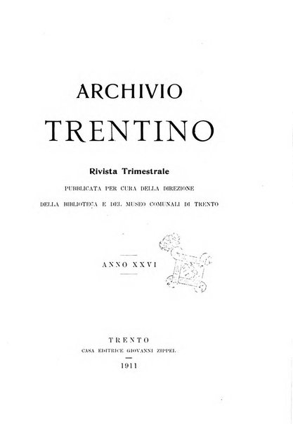 Archivio trentino rivista trimestrale