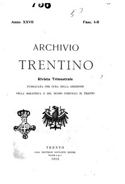 Archivio trentino rivista trimestrale