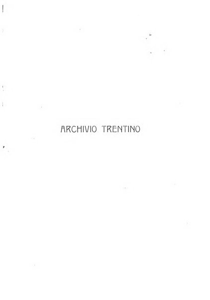 Archivio trentino rivista trimestrale