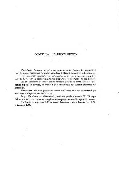 Archivio trentino rivista trimestrale