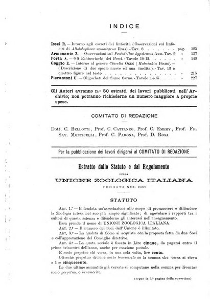 Archivio zoologico