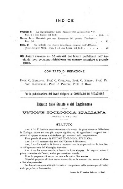 Archivio zoologico