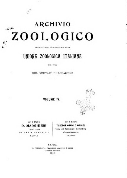 Archivio zoologico