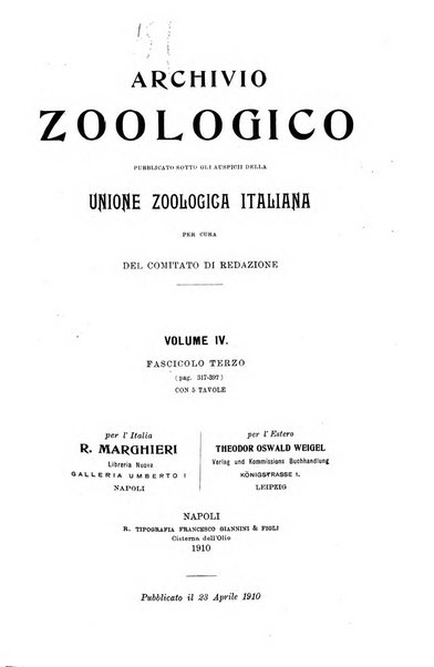 Archivio zoologico