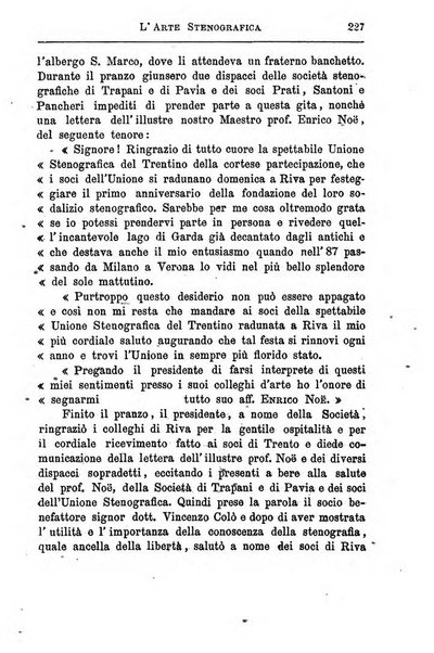 L'arte stenografica organo delle Societa stenografiche di Como, Feltre, Milano ...