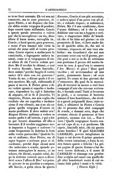 L'artigianello letture morali, religiose ed istruttive per servire alle scuole notturne di religione e alle famiglie