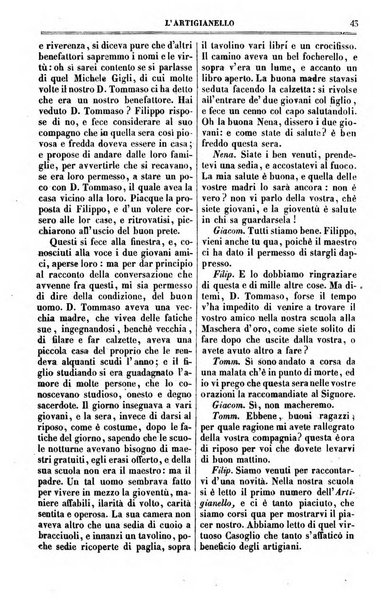 L'artigianello letture morali, religiose ed istruttive per servire alle scuole notturne di religione e alle famiglie