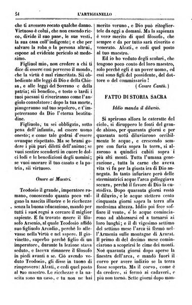 L'artigianello letture morali, religiose ed istruttive per servire alle scuole notturne di religione e alle famiglie