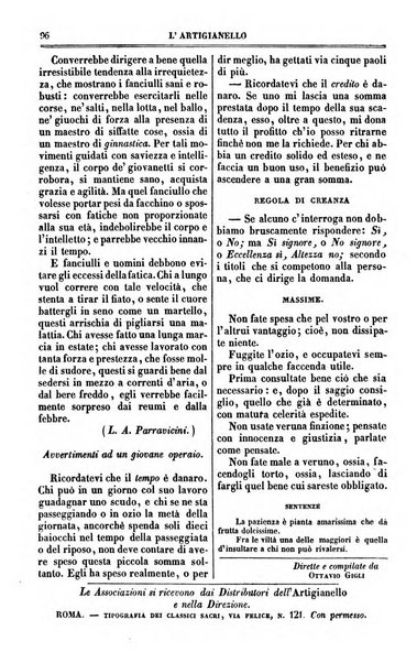 L'artigianello letture morali, religiose ed istruttive per servire alle scuole notturne di religione e alle famiglie