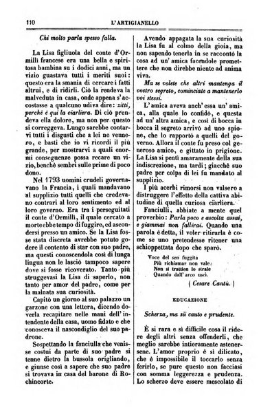 L'artigianello letture morali, religiose ed istruttive per servire alle scuole notturne di religione e alle famiglie