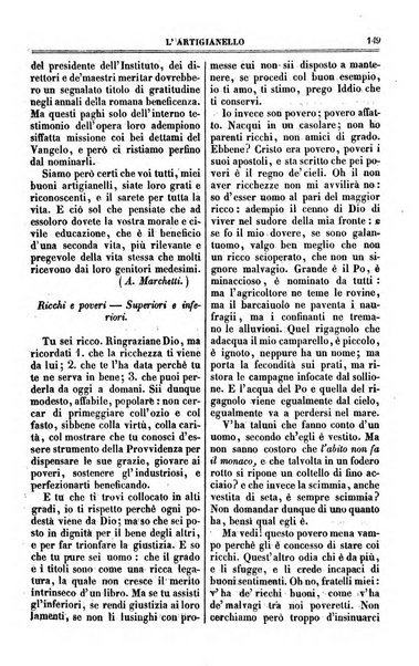 L'artigianello letture morali, religiose ed istruttive per servire alle scuole notturne di religione e alle famiglie