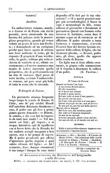 L'artigianello letture morali, religiose ed istruttive per servire alle scuole notturne di religione e alle famiglie