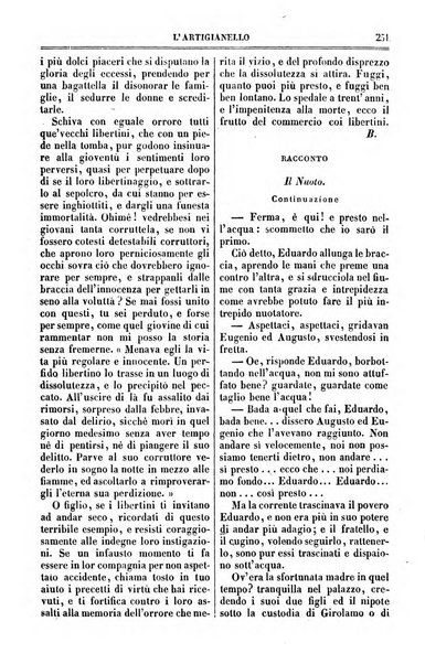 L'artigianello letture morali, religiose ed istruttive per servire alle scuole notturne di religione e alle famiglie