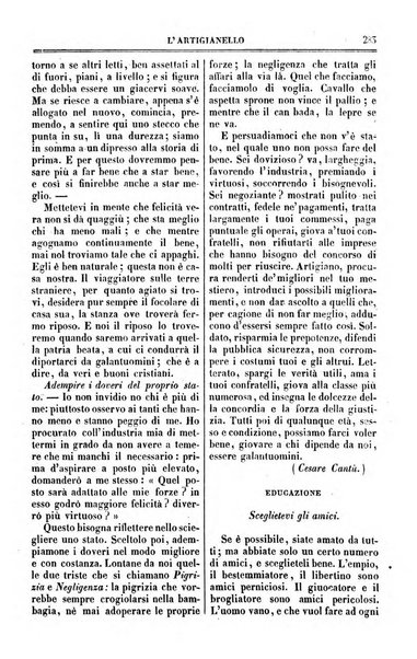 L'artigianello letture morali, religiose ed istruttive per servire alle scuole notturne di religione e alle famiglie