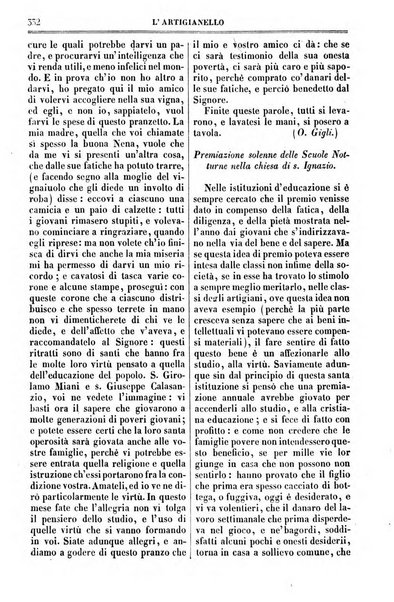 L'artigianello letture morali, religiose ed istruttive per servire alle scuole notturne di religione e alle famiglie