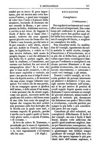 L'artigianello letture morali, religiose ed istruttive per servire alle scuole notturne di religione e alle famiglie