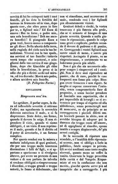 L'artigianello letture morali, religiose ed istruttive per servire alle scuole notturne di religione e alle famiglie