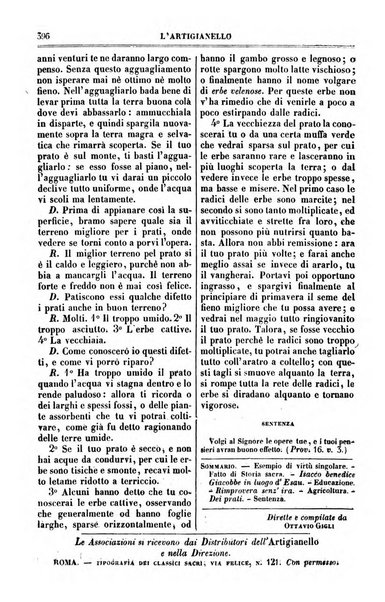 L'artigianello letture morali, religiose ed istruttive per servire alle scuole notturne di religione e alle famiglie