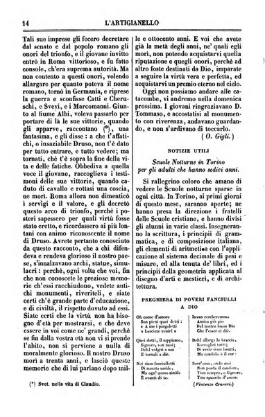 L'artigianello letture morali, religiose ed istruttive per servire alle scuole notturne di religione e alle famiglie