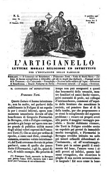 L'artigianello letture morali, religiose ed istruttive per servire alle scuole notturne di religione e alle famiglie