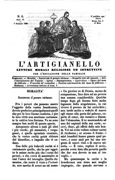 L'artigianello letture morali, religiose ed istruttive per servire alle scuole notturne di religione e alle famiglie