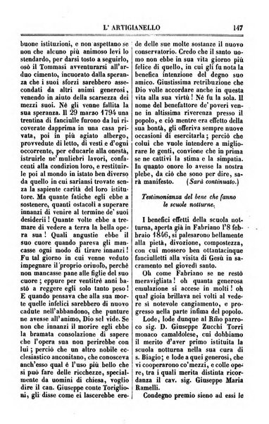 L'artigianello letture morali, religiose ed istruttive per servire alle scuole notturne di religione e alle famiglie