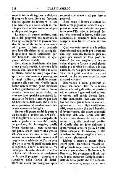 L'artigianello letture morali, religiose ed istruttive per servire alle scuole notturne di religione e alle famiglie