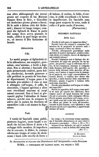 L'artigianello letture morali, religiose ed istruttive per servire alle scuole notturne di religione e alle famiglie