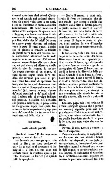 L'artigianello letture morali, religiose ed istruttive per servire alle scuole notturne di religione e alle famiglie