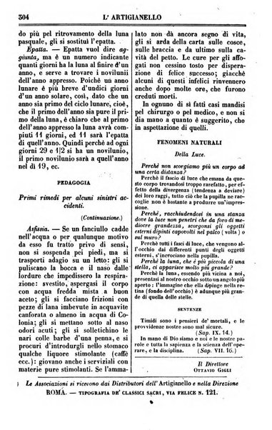 L'artigianello letture morali, religiose ed istruttive per servire alle scuole notturne di religione e alle famiglie