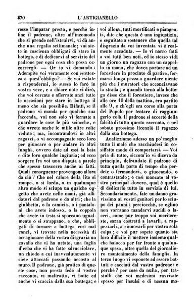 L'artigianello letture morali, religiose ed istruttive per servire alle scuole notturne di religione e alle famiglie