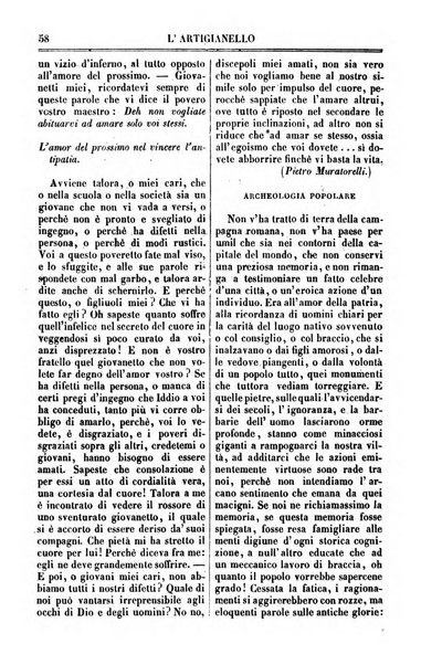 L'artigianello letture morali, religiose ed istruttive per servire alle scuole notturne di religione e alle famiglie