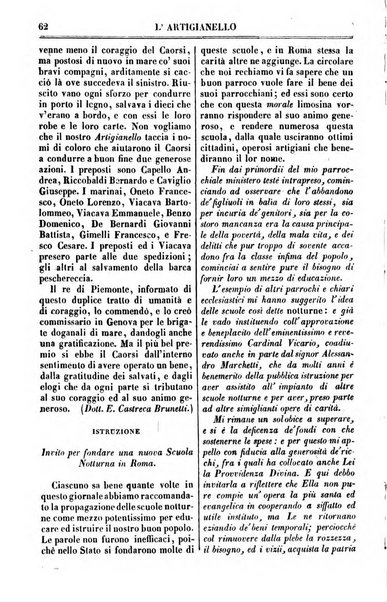 L'artigianello letture morali, religiose ed istruttive per servire alle scuole notturne di religione e alle famiglie