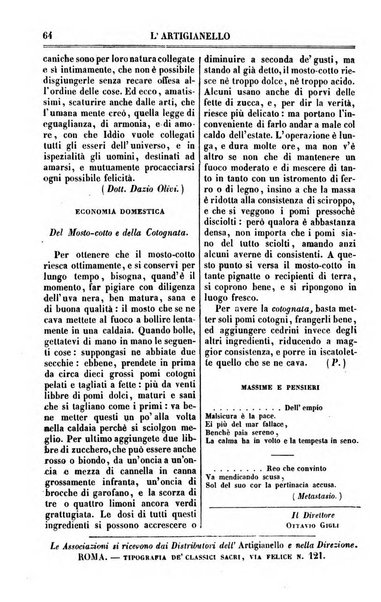 L'artigianello letture morali, religiose ed istruttive per servire alle scuole notturne di religione e alle famiglie