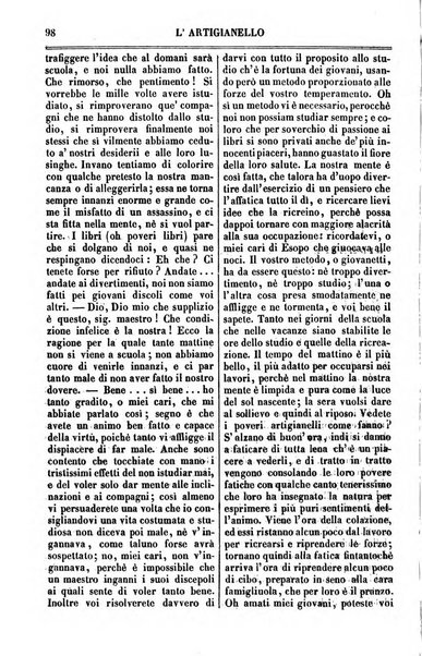 L'artigianello letture morali, religiose ed istruttive per servire alle scuole notturne di religione e alle famiglie