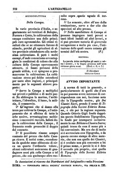 L'artigianello letture morali, religiose ed istruttive per servire alle scuole notturne di religione e alle famiglie