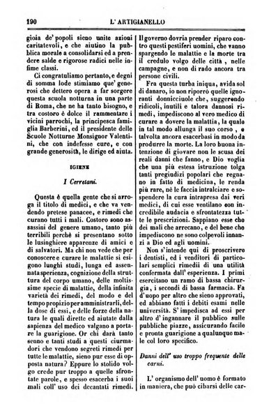 L'artigianello letture morali, religiose ed istruttive per servire alle scuole notturne di religione e alle famiglie