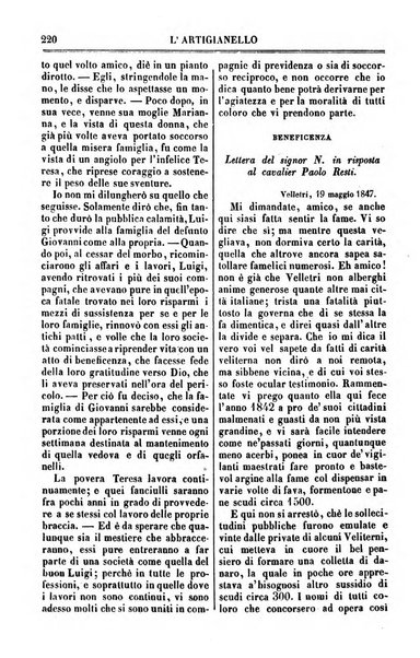 L'artigianello letture morali, religiose ed istruttive per servire alle scuole notturne di religione e alle famiglie