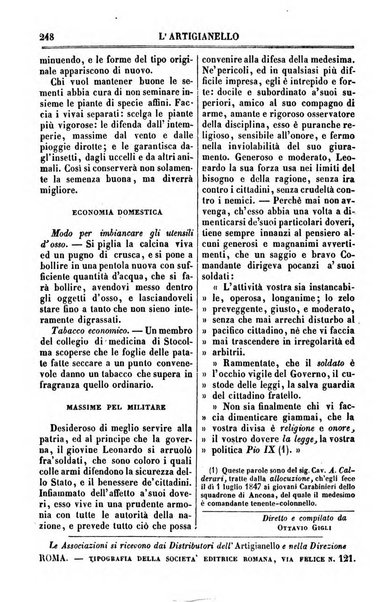 L'artigianello letture morali, religiose ed istruttive per servire alle scuole notturne di religione e alle famiglie