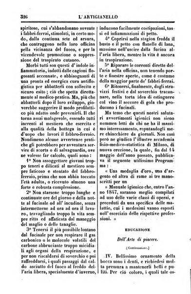 L'artigianello letture morali, religiose ed istruttive per servire alle scuole notturne di religione e alle famiglie