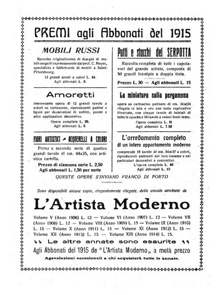 L'artista moderno giornale d'arte applicata