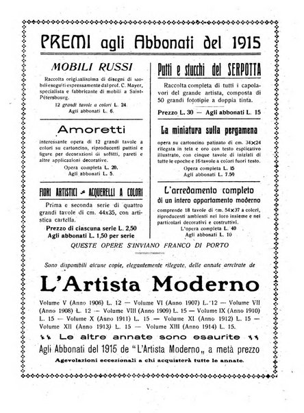 L'artista moderno giornale d'arte applicata