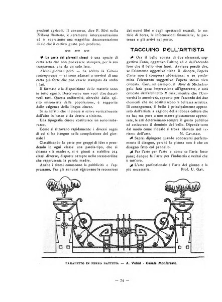 L'artista moderno giornale d'arte applicata