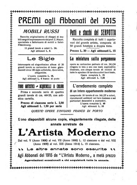 L'artista moderno giornale d'arte applicata