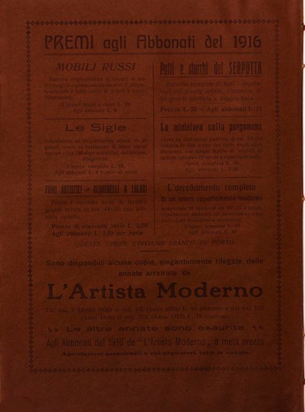 L'artista moderno giornale d'arte applicata