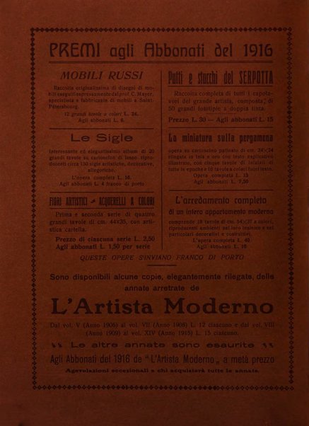 L'artista moderno giornale d'arte applicata